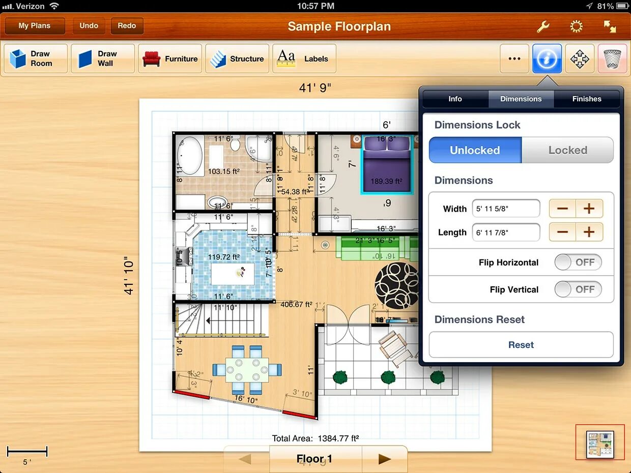 Приложение для планировки дома Floor Plan Ipad - floorplans.click