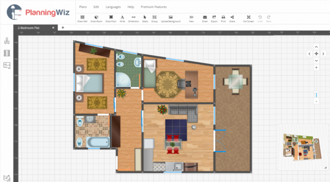 Приложение для планировки комнаты PlanningWiz Floor Planner Software Reviews, Demo & Pricing - 2024