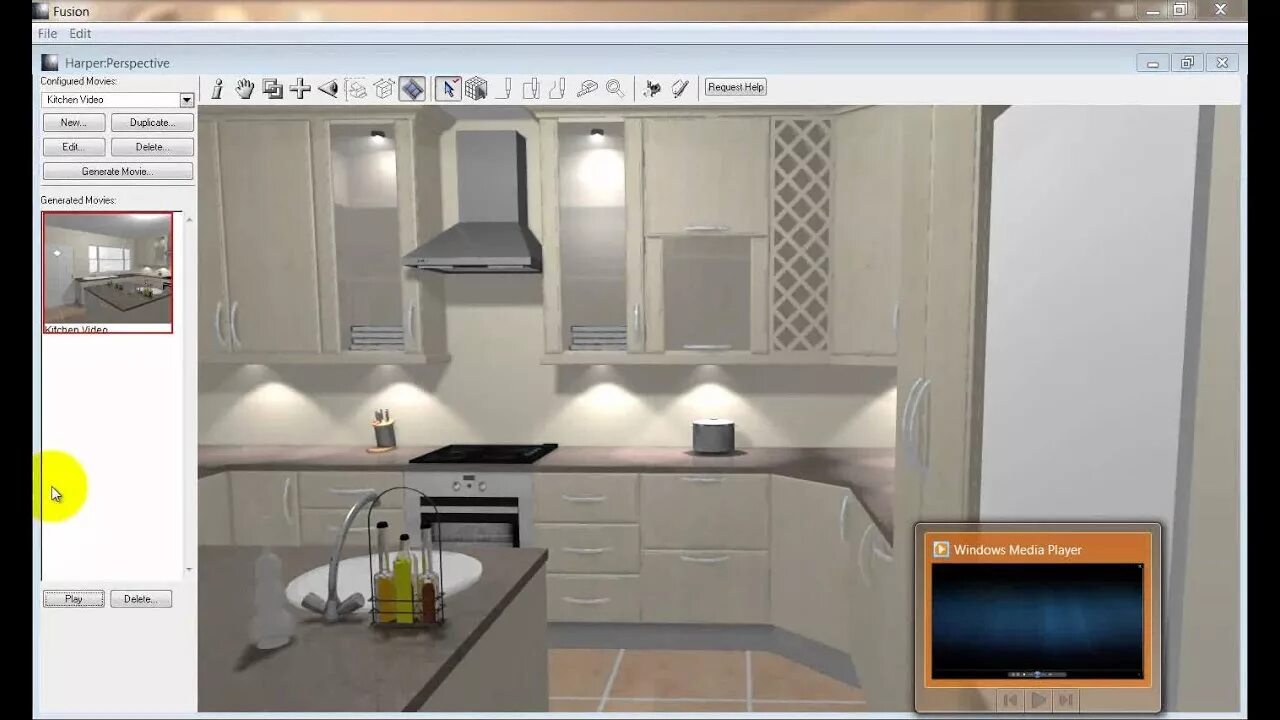 Приложение для планировки кухни самостоятельно Fusion Kitchen Design Software Version 18 Walk through - YouTube