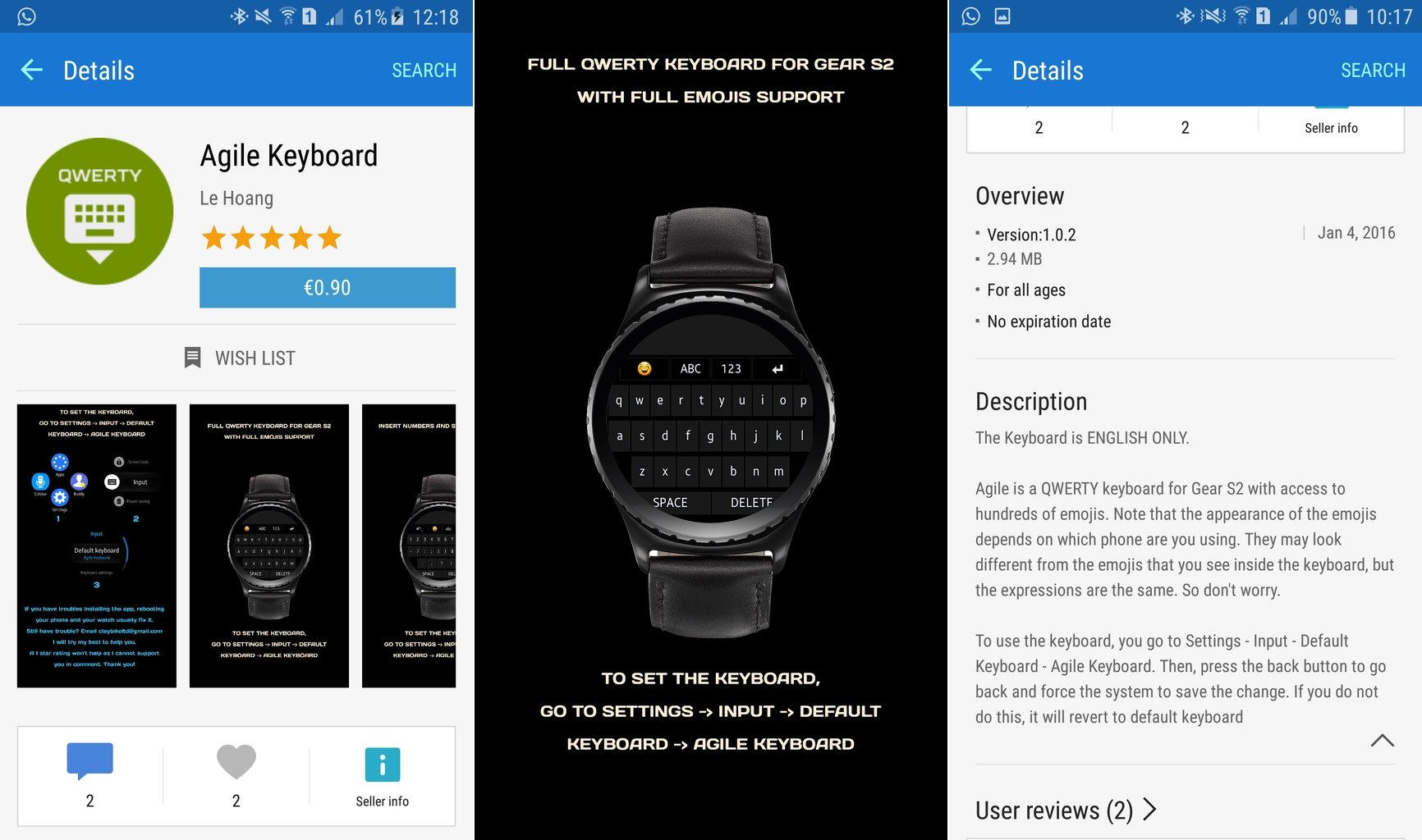 Приложение для подключения часов самсунг к телефону Gear S2 gets full QWERTY keyboard app, way to start messaging conversations from