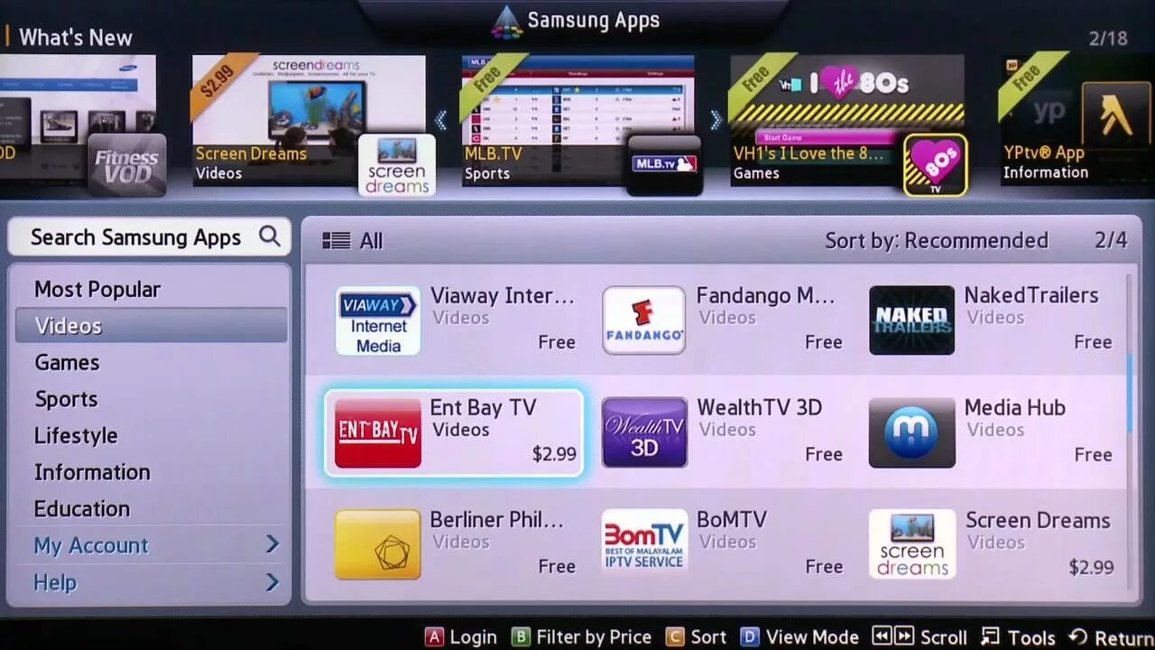 Приложение для подключения к телевизору samsung 2012 Smart TV - How-To-Video - Smart Hub Downloading a Free App from Samsung App