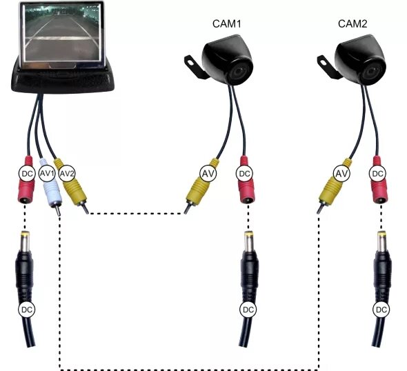 Приложение для подключения камеры Автомобильный комплект xDevice CarKit-3 / Парктроники.