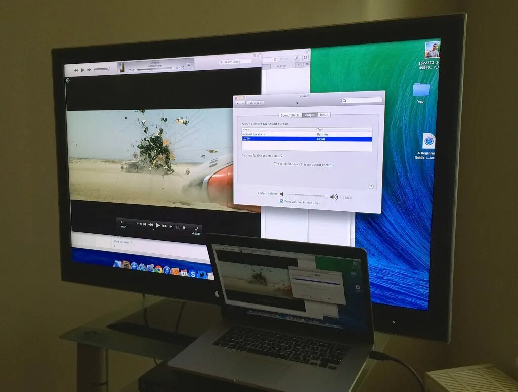 Приложение для подключения ноутбука к телевизору Что делать, если по HDMI с Macbook Pro не передается звук на телевизор - Лайфхак
