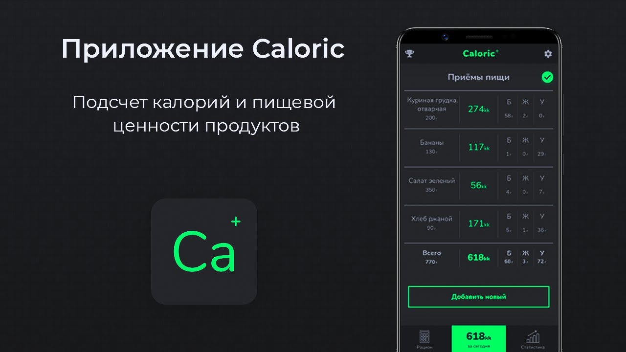 Приложение для подсчета труб по фото Приложение Caloric: Подсчет Калорий - YouTube