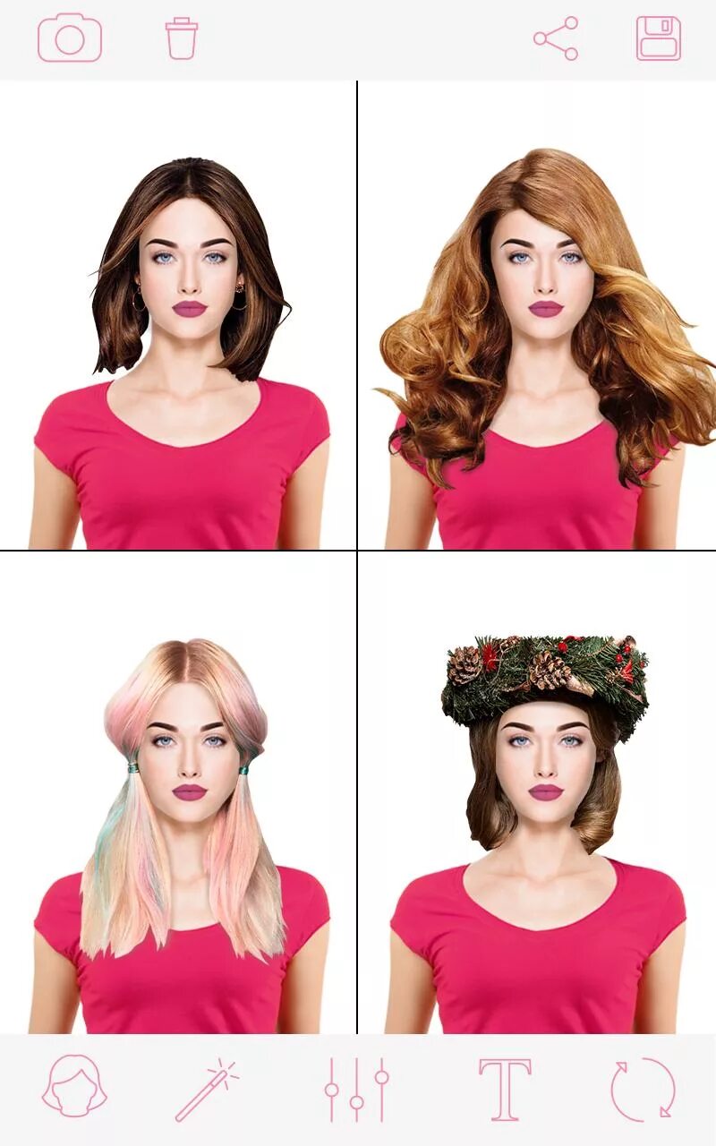 Приложение для примерки причесок для женщин Long Hairstyles Photo APK for Android Download