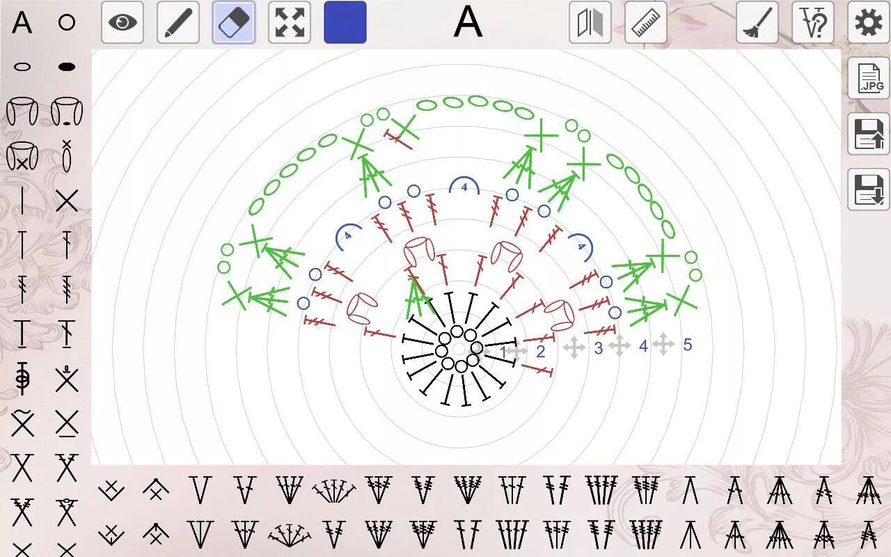 Приложение для схем вязания крючком Baixe Конструктор схем вязания крючком демо no PC Oficial GameLoop