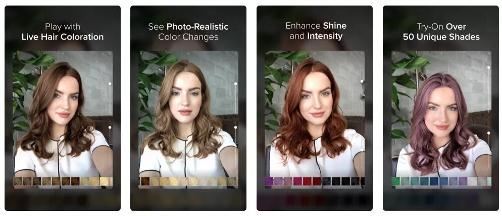 Приложение для замены цвета волос на фото Приложение где можно менять цвет