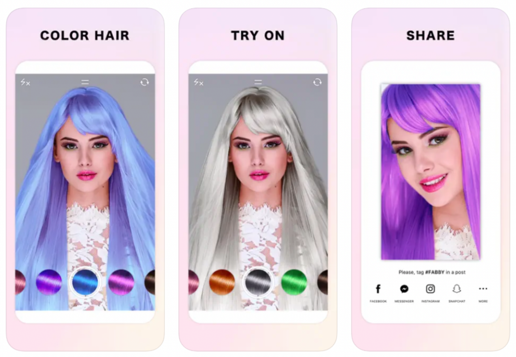 Приложение как выглядит цвет волос Wig Try On App Discount xn--h1aahyg1df.xn--p1ai