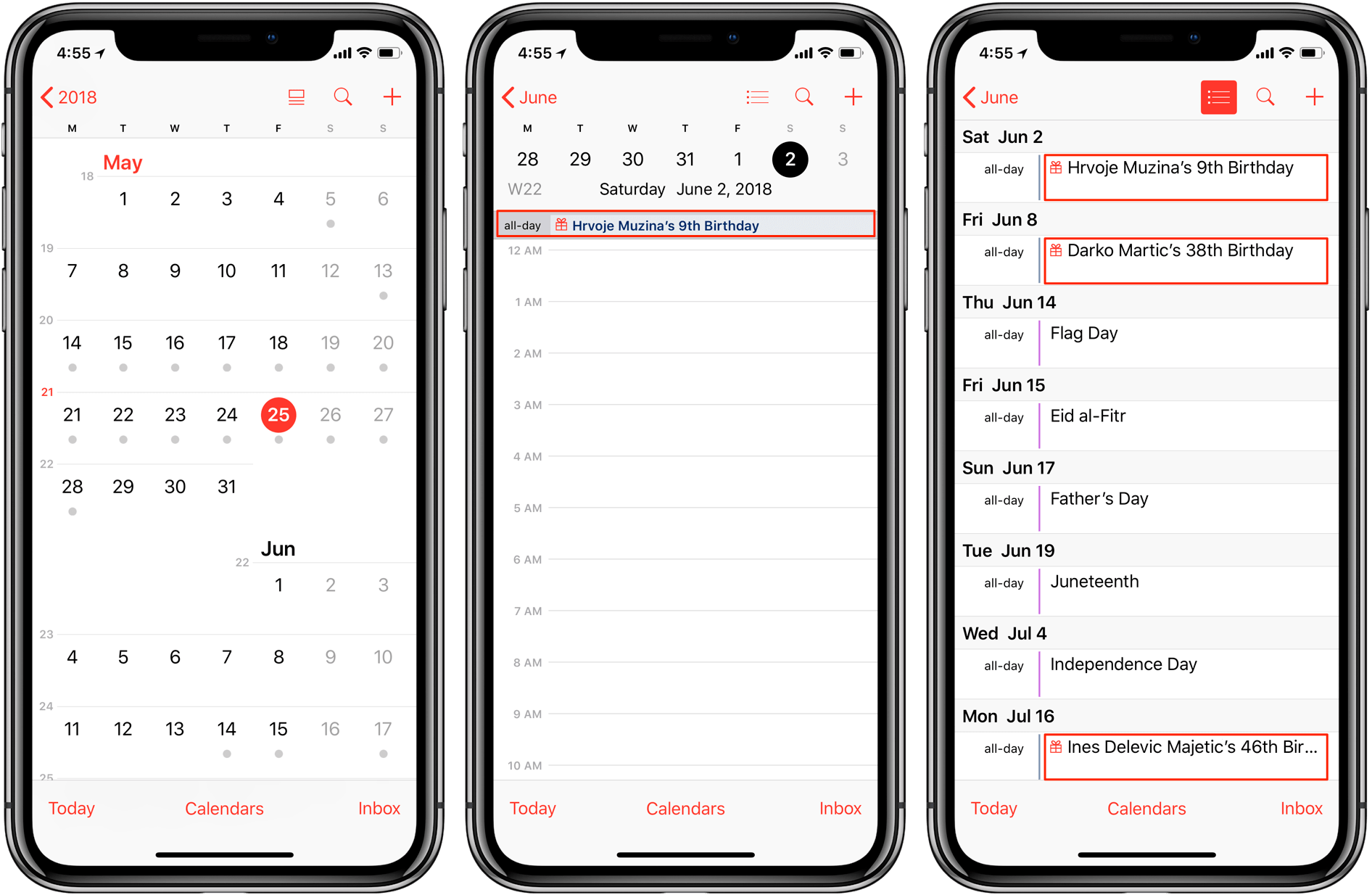 Приложение календарь на год Edit Us Holidays On Iphone Calendar