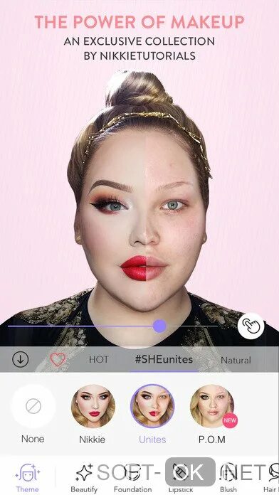 Приложение макияж на фото онлайн MakeupPlus для ios (iPhone, iPad) скачать бесплатно