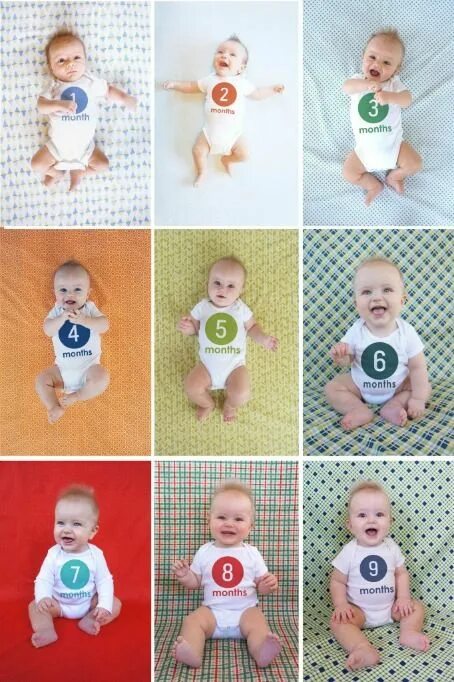 Приложение месяцы ребенку фото Baby Monthly Photo Project - How To Add The Month To The Onesie Using Photoshop 