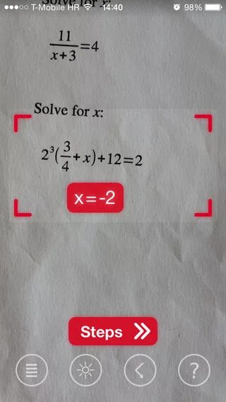 Приложение ответы по фото математика PhotoMath: приложение для iOS и Windows Phone, которое использует камеру смартфо