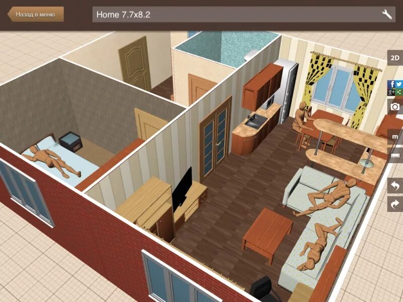 Приложение планировка и дизайн интерьера Планировщик квартиры программа фото - DelaDom.ru