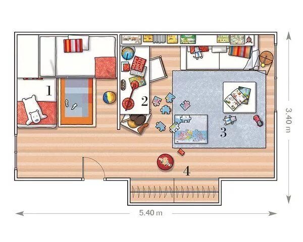 Приложение планировка комнаты с мебелью Dormitorio y estudio por separado Dormitorios, Diseño de habitación de niños, Di