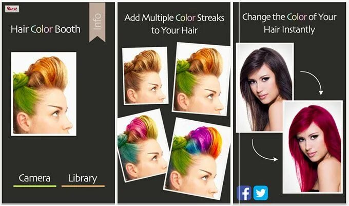 Приложение подобрать прически цвет волос 3 fun apps to experiment with your hair colour - Hair Romance Hair color, New ha