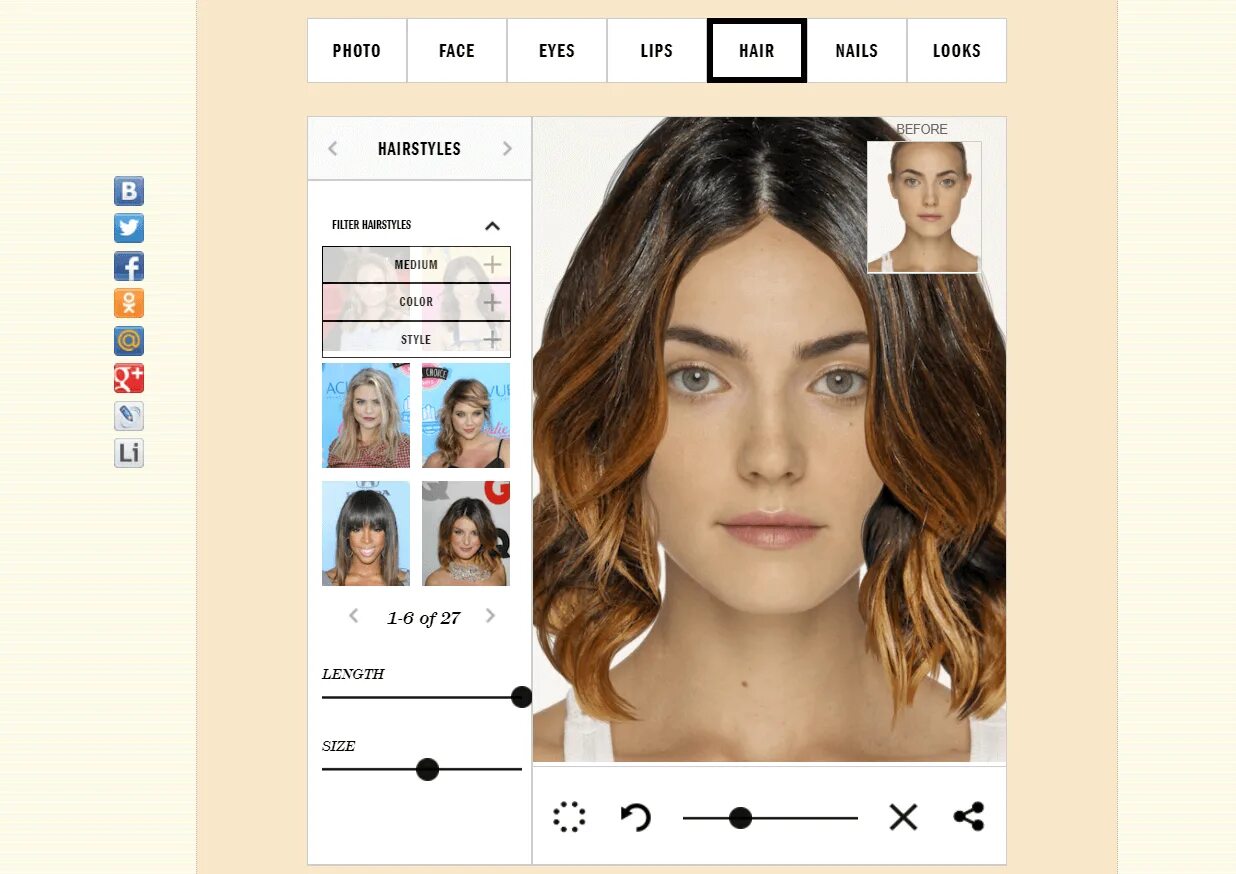 Приложение прически к лицу по фото женские 9 сервисов для подбора прически * Журнал NAILS