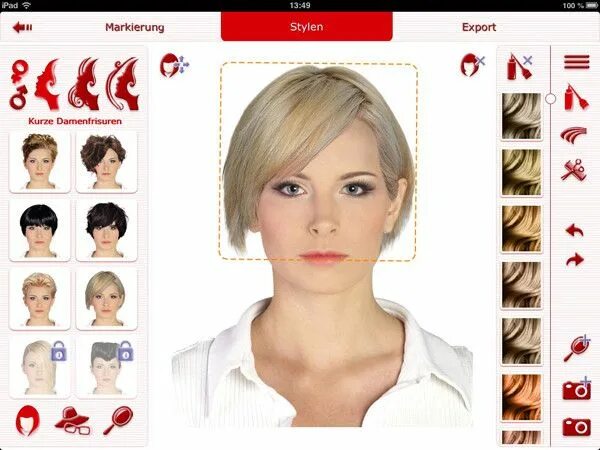 Приложение прически к лицу по фото женские Haarschnitt App New Frisuren Testen App