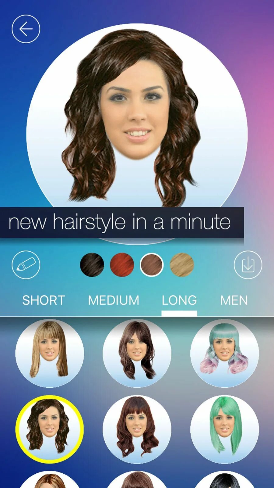 Приложение причесок для женщин Hair MakeOver - new hairstyle and haircut in a minute #Photo# Heroqai# amp# Life