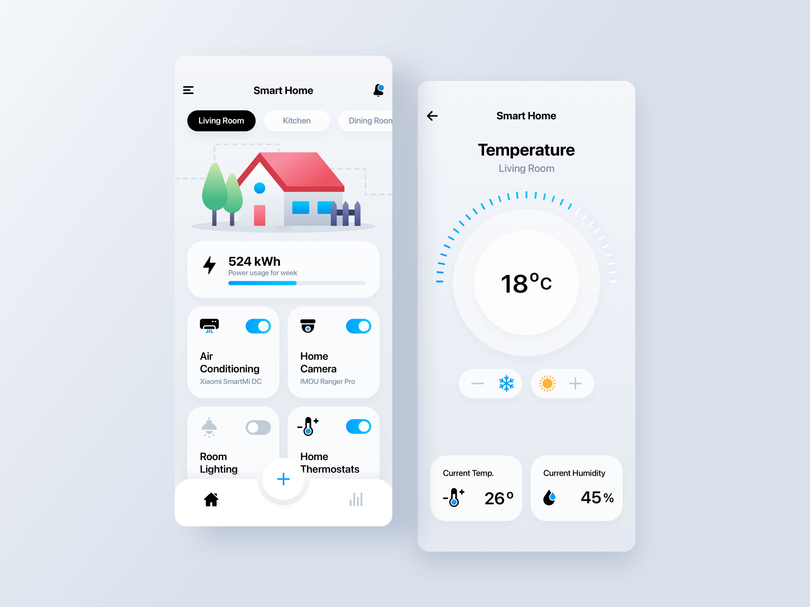 Приложение умный дом как подключить камеру Dribbble - Smart Home App.png by Alena Zhukava