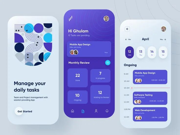 Приложения для дизайна интерьера на айфон Task Manager Mobile App Design Mobile app design, Mobile app design inspiration,