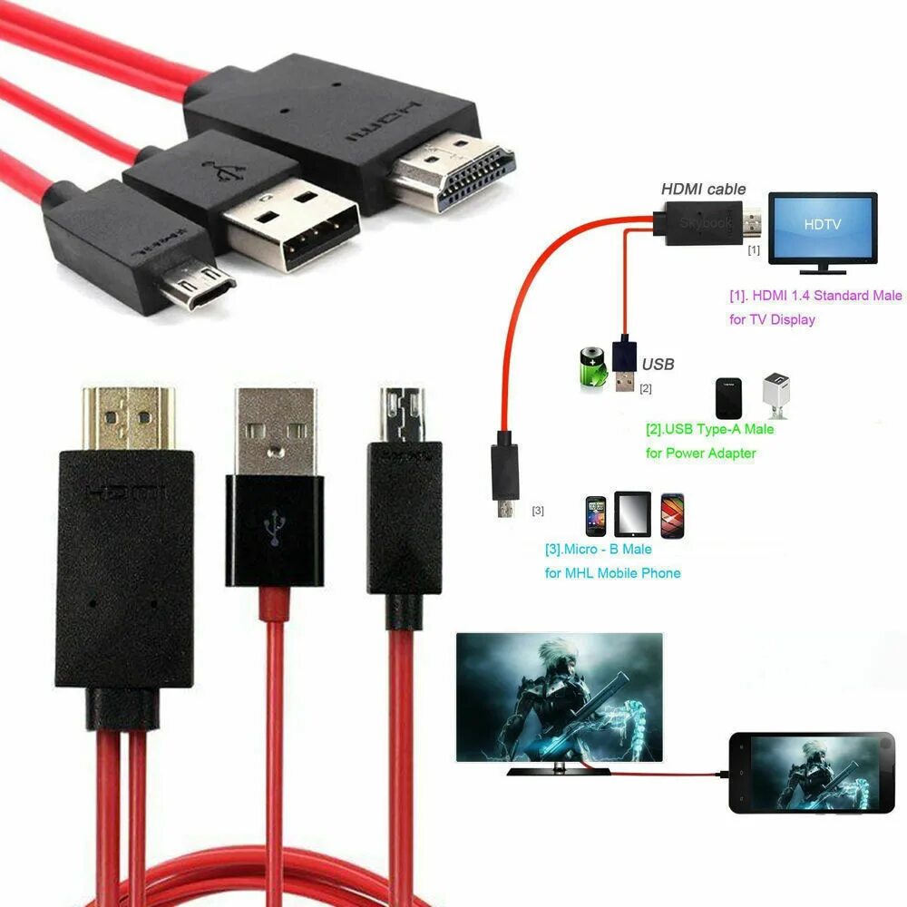 Приложения для подключения hdmi к телефону 2019 New 8 Pin Lightning to TV HDTV HDMI Mirroring Cable AV Adapter For Android 