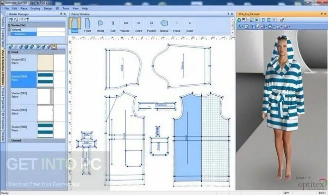 Приложения для выкройки одежды Optitex 15.0.198.0 + Extra Pack Direct Link Download Pembuatan pola, Desainer, P