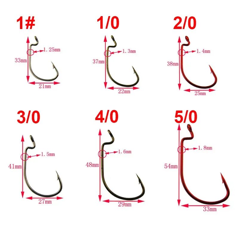 Приманка 2 дюйма какой крючок нужен Hyaena 150pcs/Box High Carbon Steel Fishing Hooks Offset Jig Worm X Strong Jiggi