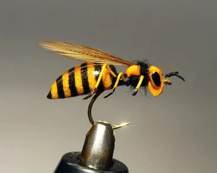 Приманка для осы своими руками The finished Russian Wasp Fiskeblink, Fluefiskeri, Fluebinding