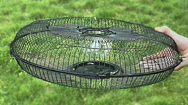 Приманка для раколовки своими руками How to make a fish trap from Electric Fan Guard Trappole per topi, Pesce, Attrez