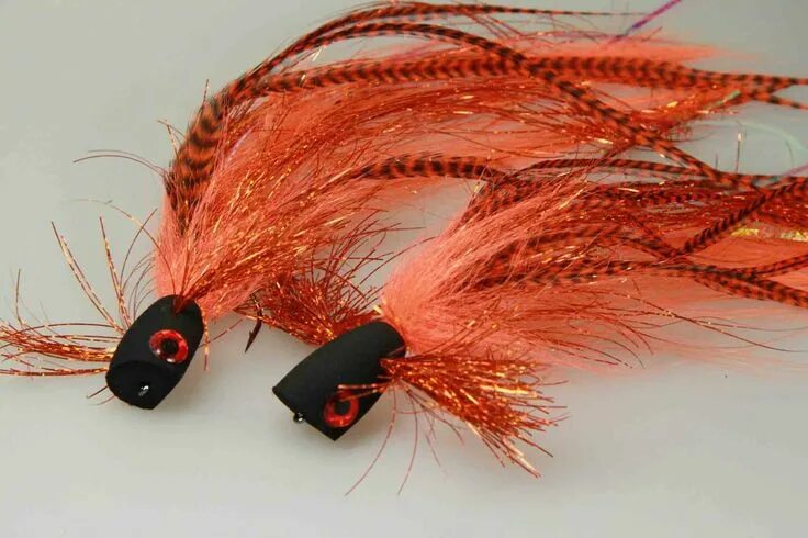 Приманка петух своими руками Pikefly: "The pop pikefinder, orange" Fly tying, Pike flies, Fly fishing rods