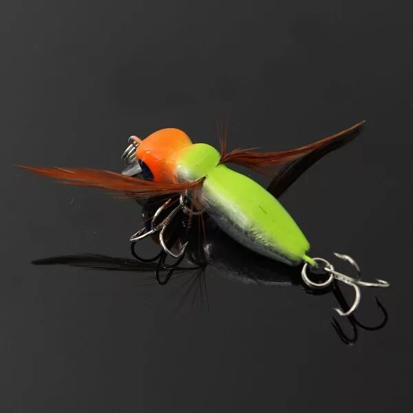 Приманки цикады своими 6cm 3.4g cicada baits fishing lures float baits with hooks Sale - Banggood.com s