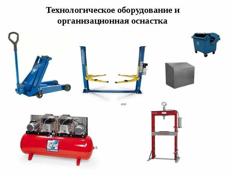 Применение оборудования и технологической оснастки Организация работ по диагностированию, техническому обслуживанию и ремонту перед