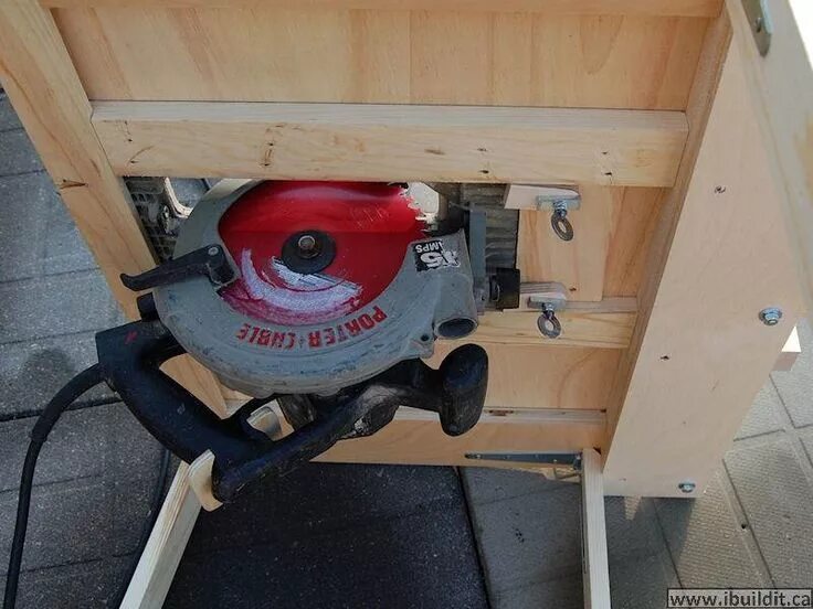 Применение самодельных Making a Utility Table Saw Circular saw table, Diy table saw, Portable table saw