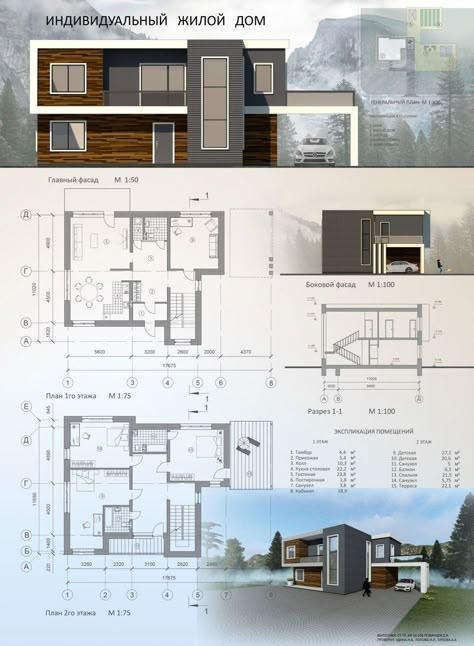 Пример архитектурного проекта частного дома Top 10 доска архитектурных проектов ideas and inspiration