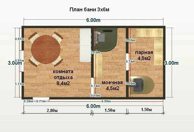 Пример бани 6 6 Пин на доске баня в 2024 г Планировки, Планы этажей дома, Строительство