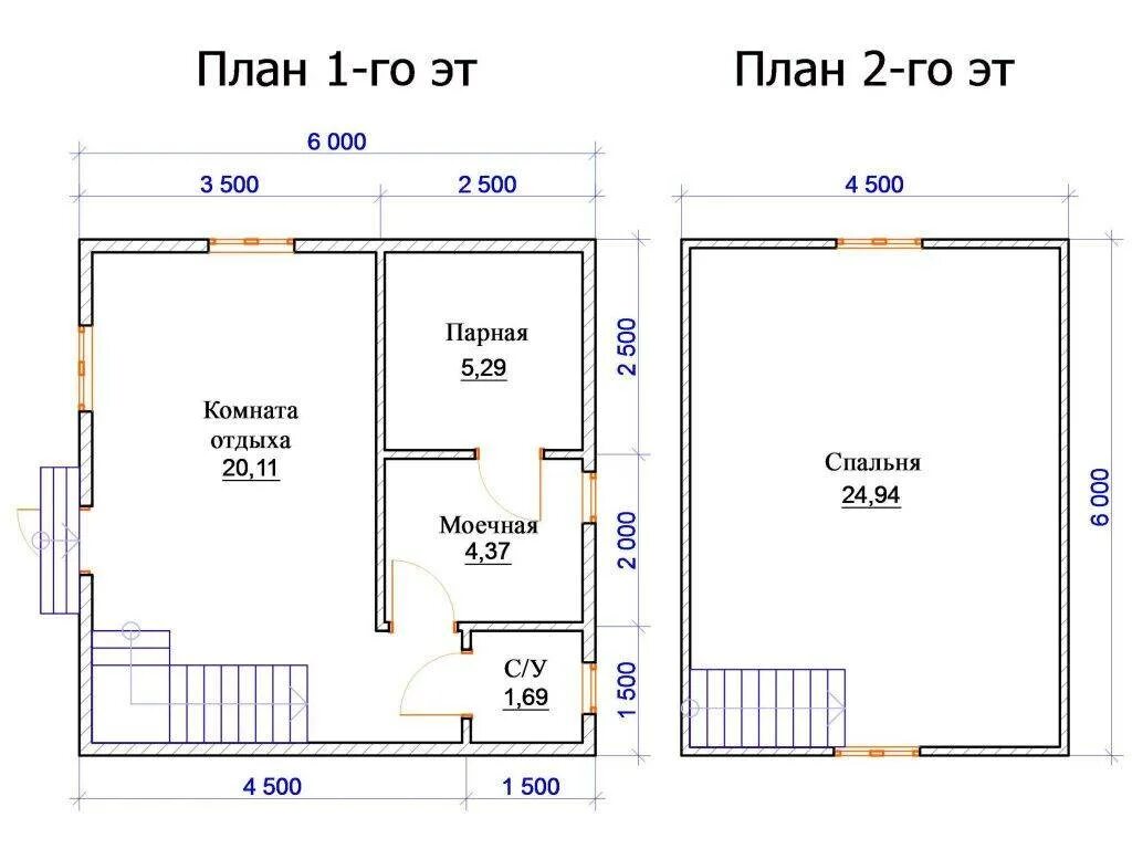 Пример бани 6 6 Проект бани размером 6х6