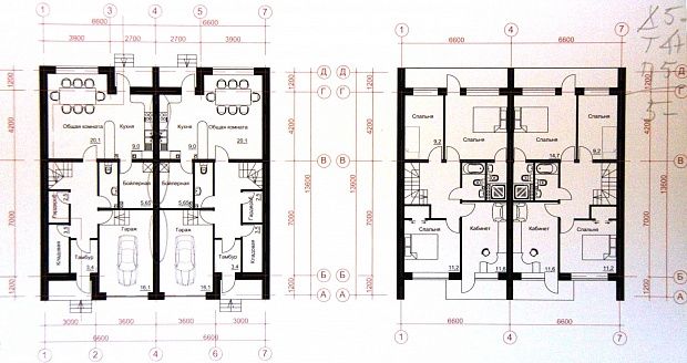 Пример блокированного дома Блокированный дом. Проекты 2014 Architecture concept drawings, Concept architect