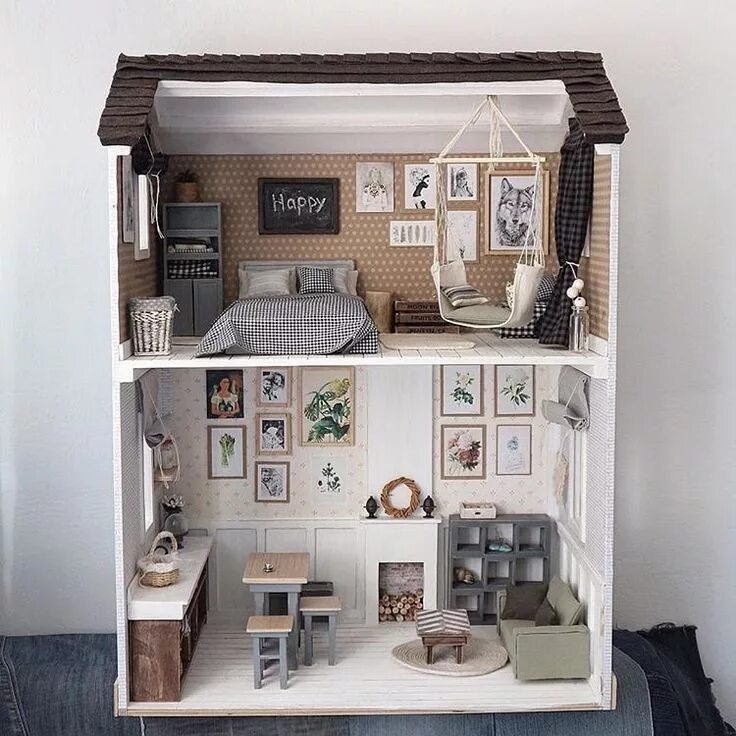 Пример дома своими руками Pin by Eleonora perinelli on lelays Doll house plans, Mini doll house, Doll hous