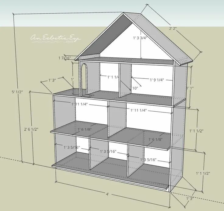 Пример дома своими руками DIY Barbie Dollhouse Diy dolls house plans, Doll house plans, Barbie house furni