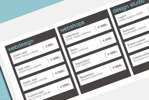 Пример красивого оформления таблицы Modern Pricing Table With HTML and CSS #css #html #free