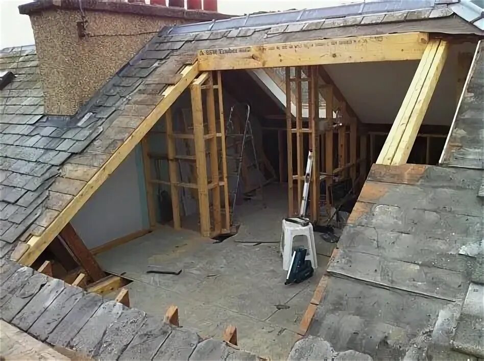 Пример крыши дома Dormer Framing Existing Roof Dormers, Roof, House extensions