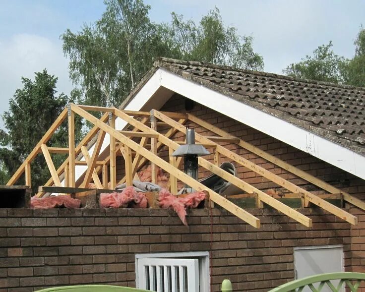 Пример крыши дома DIY Garage Roof Replacement