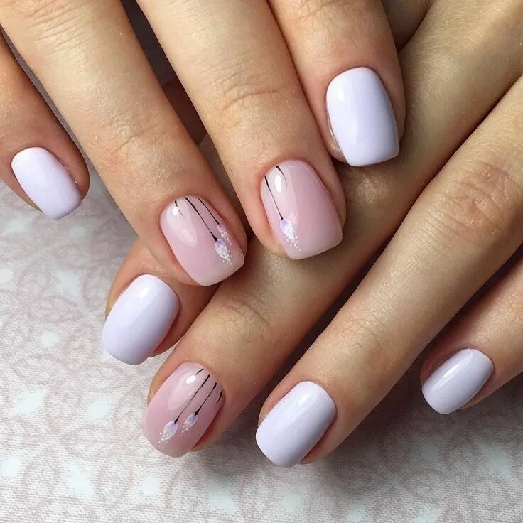 Пример маникюра на короткие Идеи для маникюра Trendy nails, Neutral nails, Nails