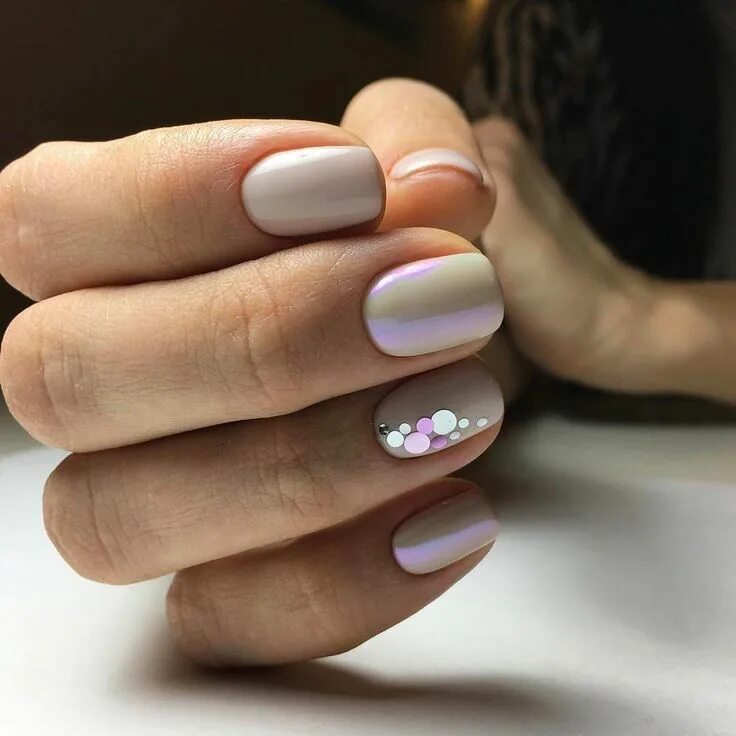 Пример маникюра на короткие ногти 2024 4,508 Likes, 6 Comments - Маникюр / Ногти / Мастера (@nail_art_club) on Instagra