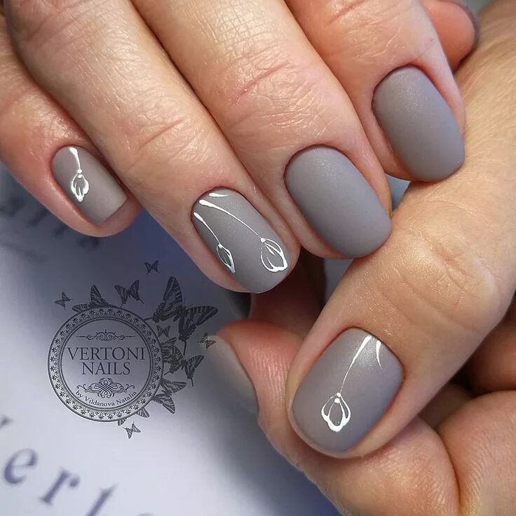 Пример маникюра на короткие ногти 2024 Nail Art #3946 - Best Nail Art Designs Gallery BestArtNails.com Гелевый французс