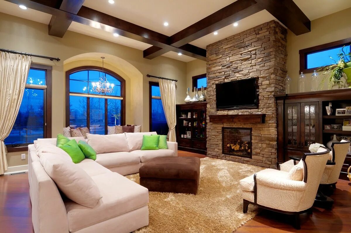 Пример отделки гостиной Living Room ideas Veranda interiors, Dream house, House design