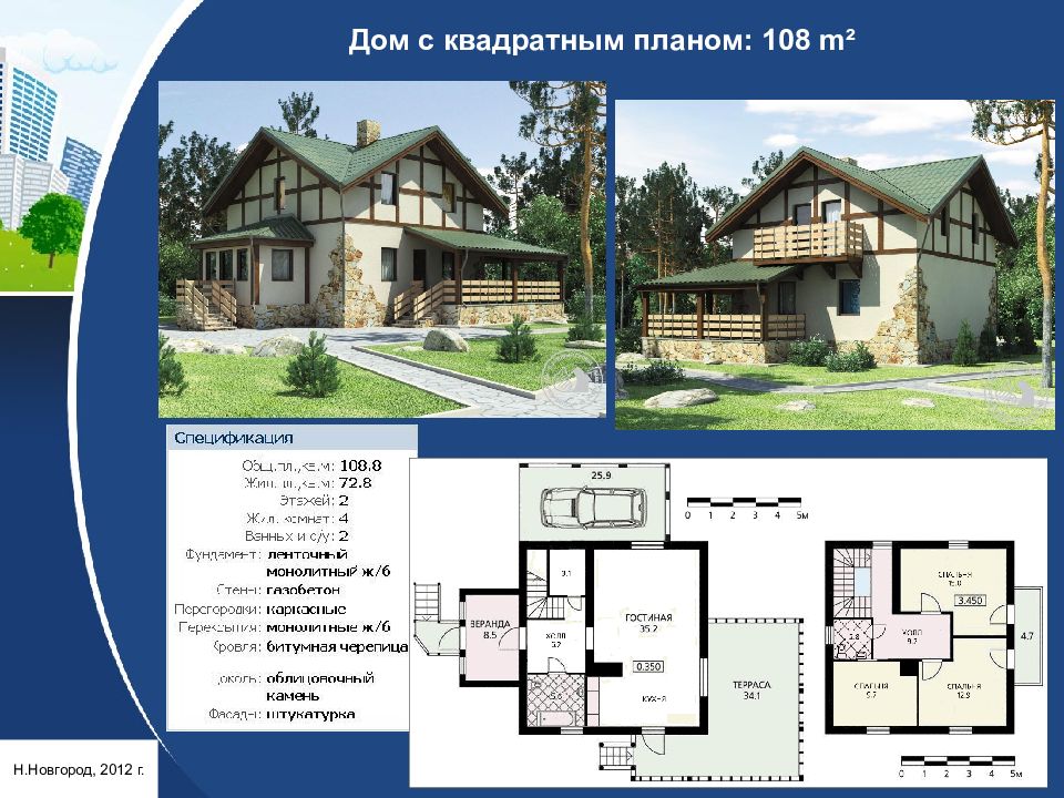 Пример презентации загородного дома Презентация загородного дома для продажи - Basanova.ru