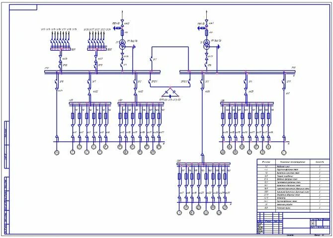 Пример радиальной схемы цеховой электрической сети Размеры Элементов Электрических Схем Гост - tokzamer.ru