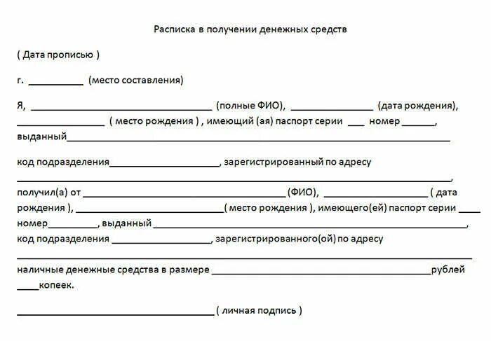 Пример расписки за дом Как составить расписку о получении денежных средств. Myjus.ru - Практический эле