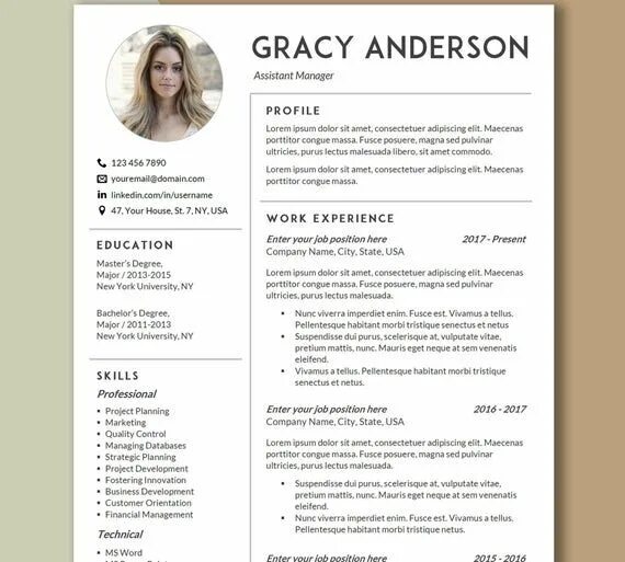 Пример резюме мастера маникюра Buy Resume Template, Modern Resume Template With Photo, Resume Template Word, Cr